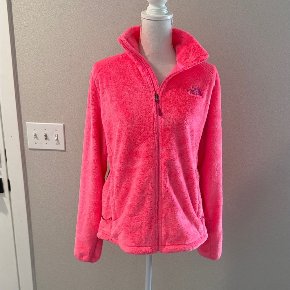 North Face Pink Fleece Jacket
